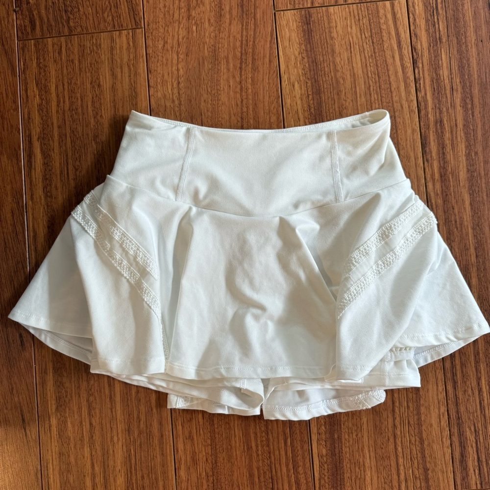 Free People Movement Pleats and Thank You Skort, white, small